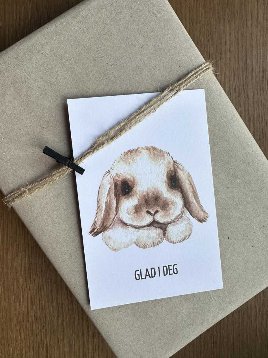 Kort | Glad i deg | 10x15cm