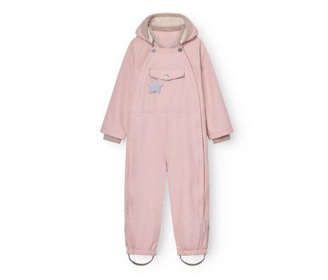 Mini A Ture MATWISTO fleece lined coverall, Rose Smoke