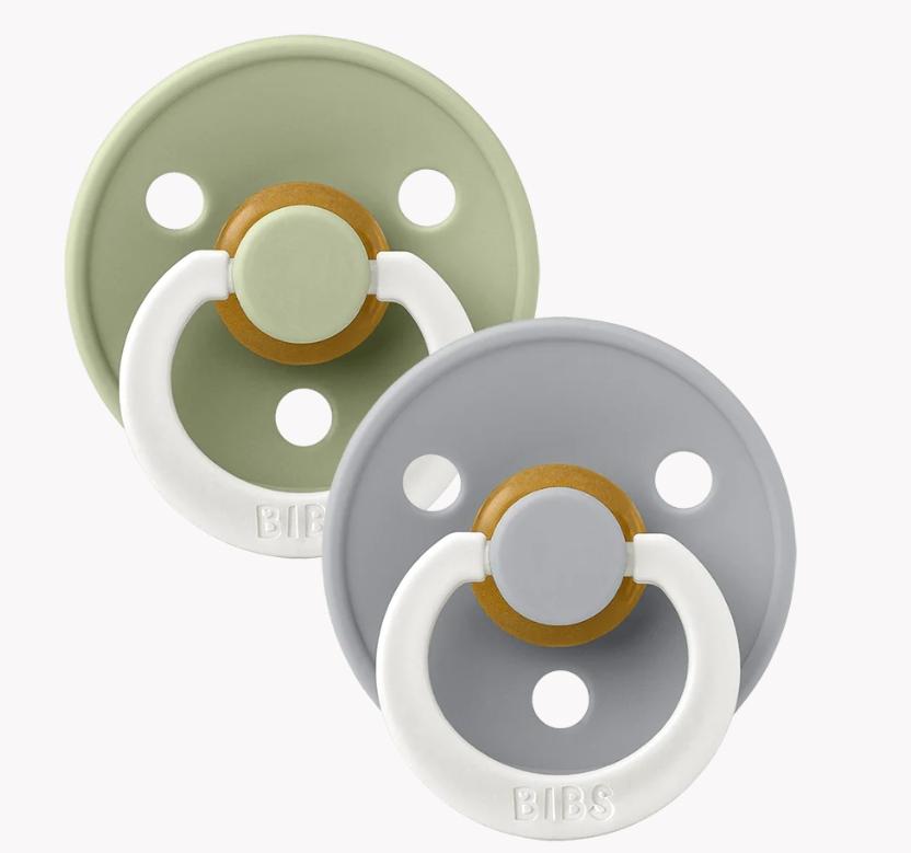 Bibs Colour GLOW 2 Pack Symmetrical Latex, Sage/Cloud