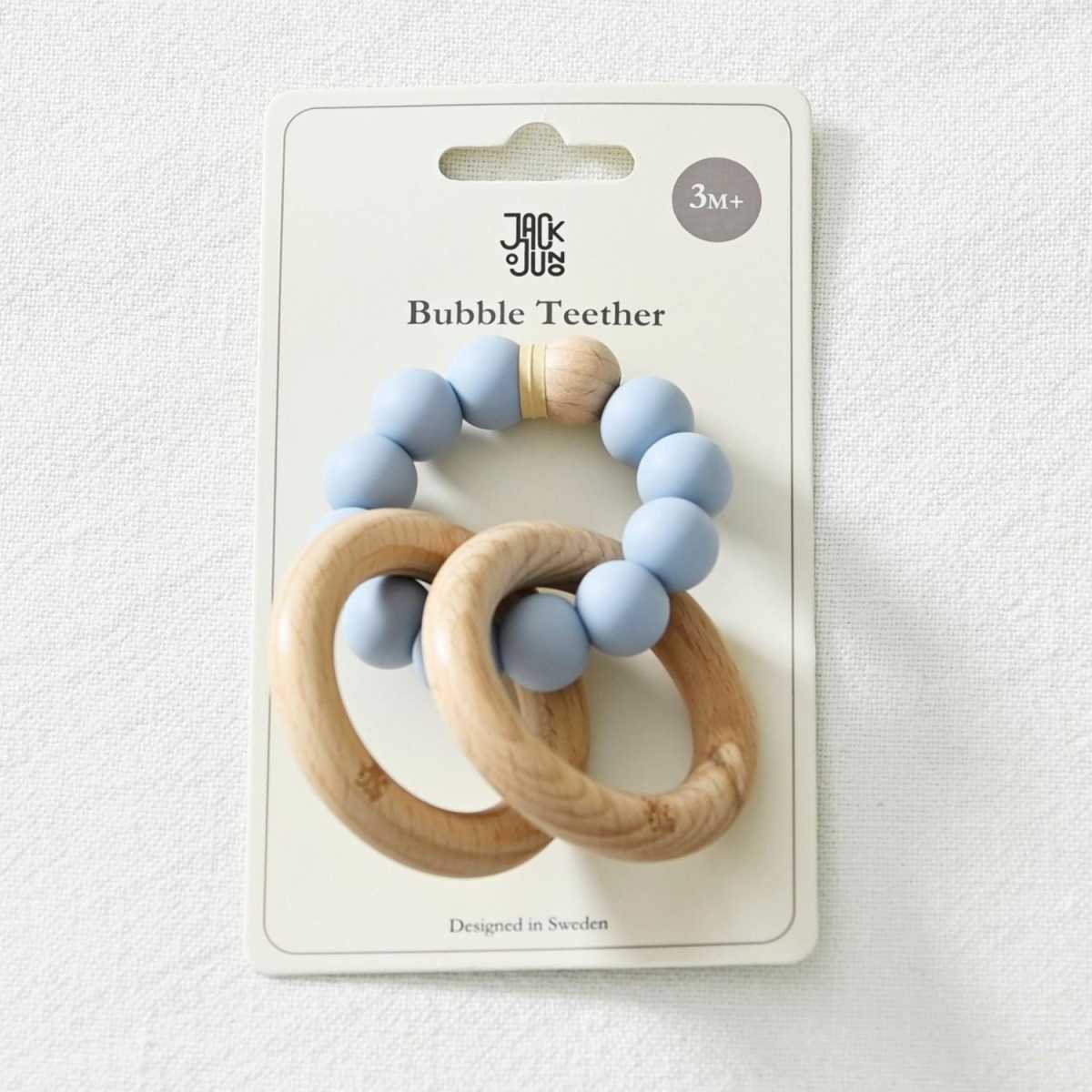 Jack o juno Bubble Teether, Pale Blue
