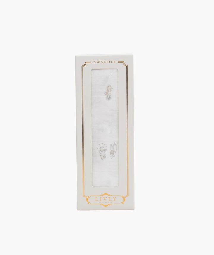 Livly Celebration Parade Swaddle - White