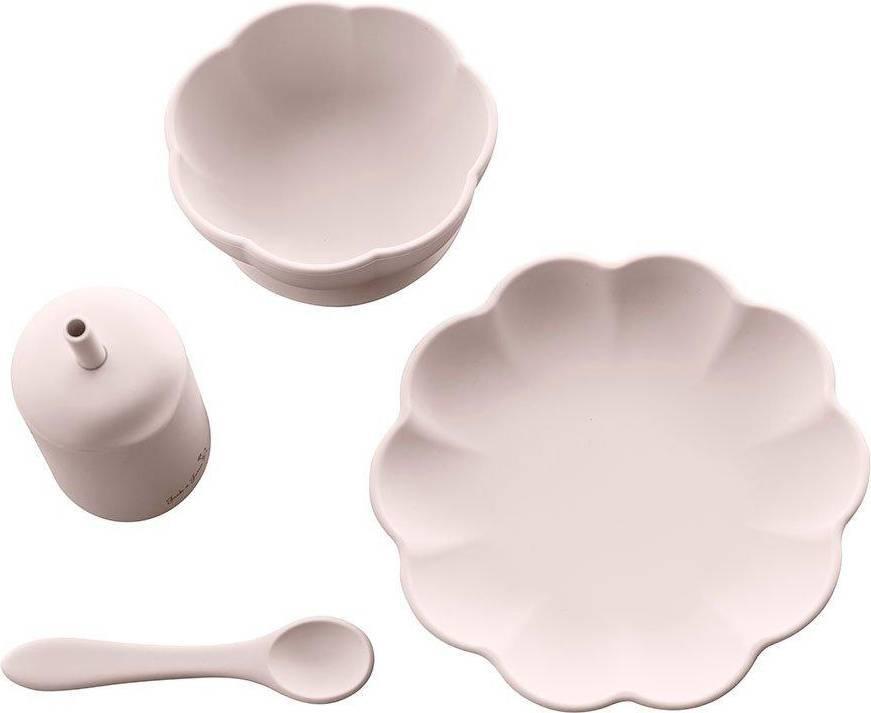 JACK O JUNO Little Poppy Dining Set, Light Pink