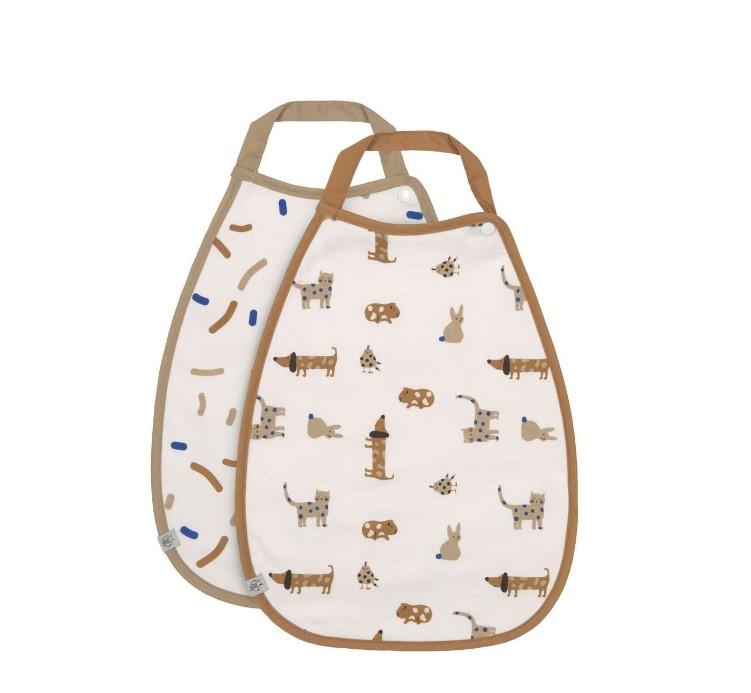 Lassig Medium bib 2 pk, Little Mateys Royal Blue