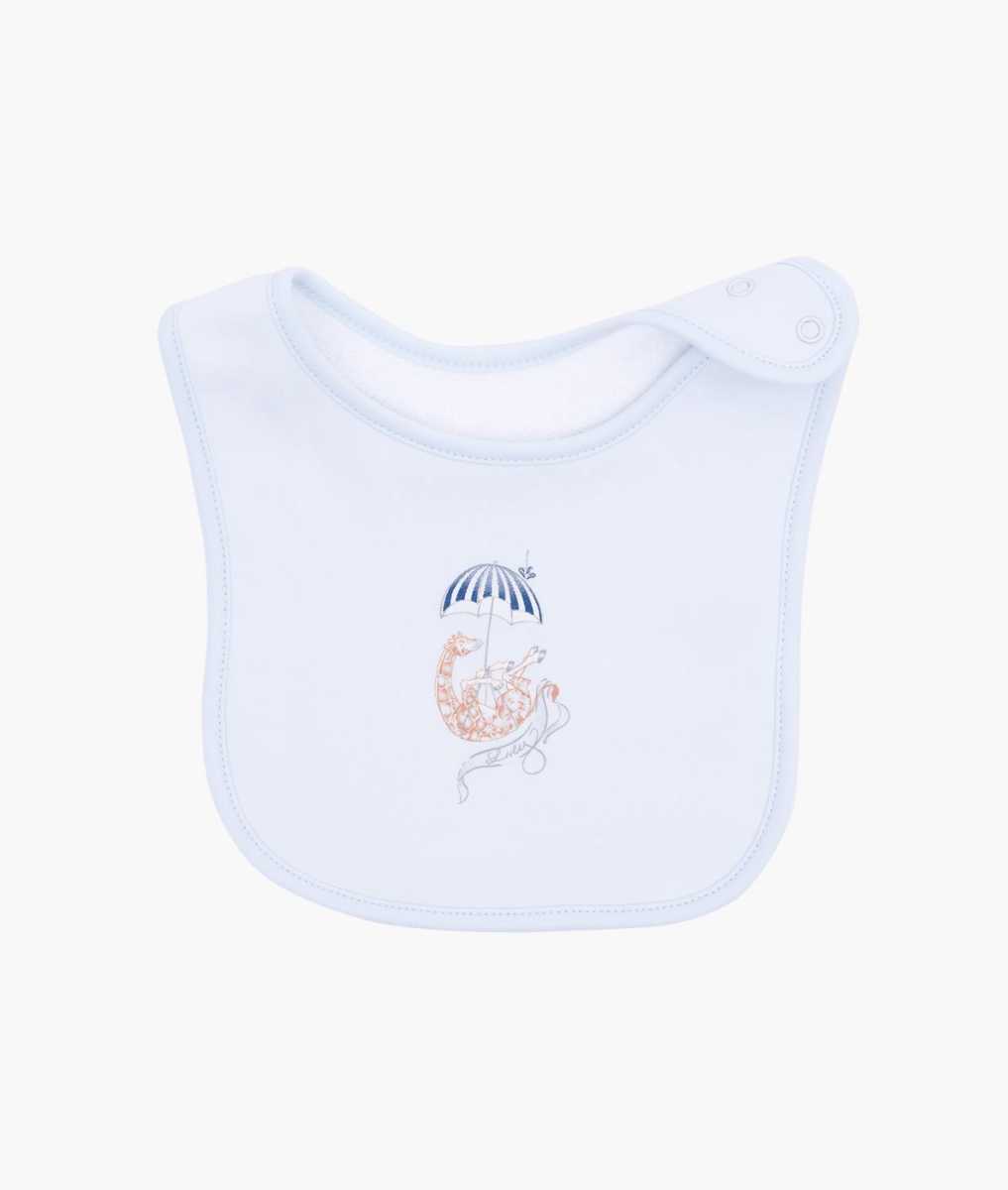 Livly Giraffe Bib, Blue