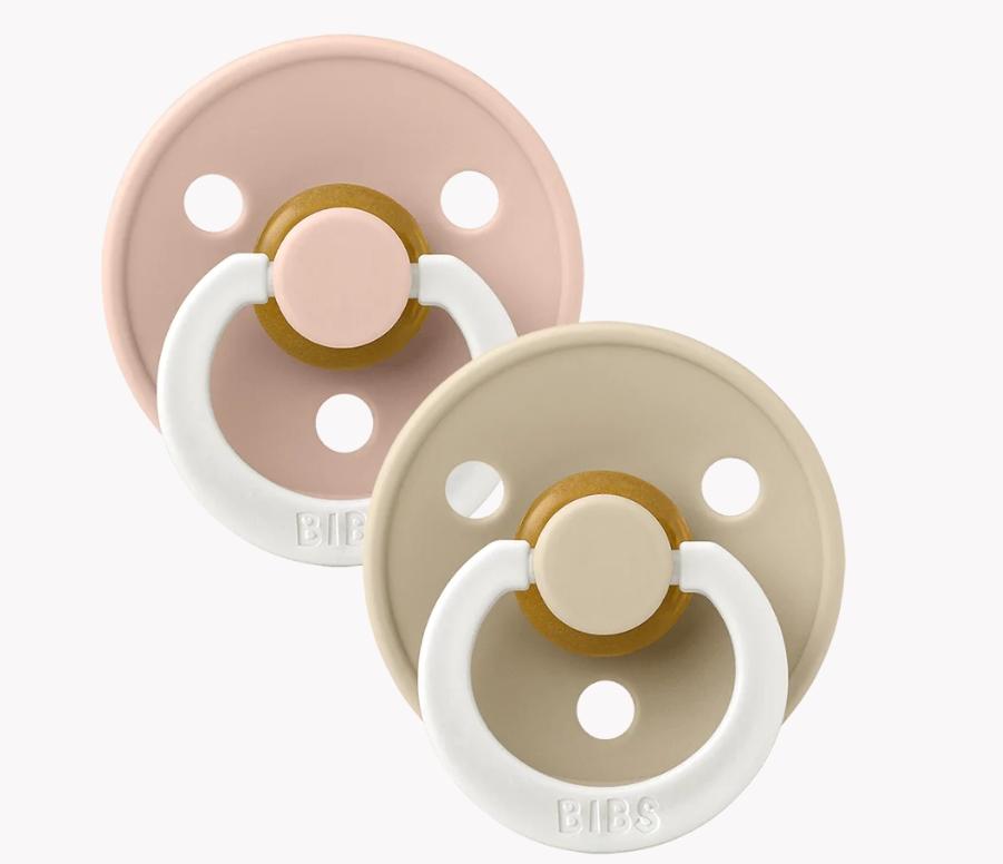Bibs Colour GLOW 2 Pack Anatomical, Blush/Vanilla