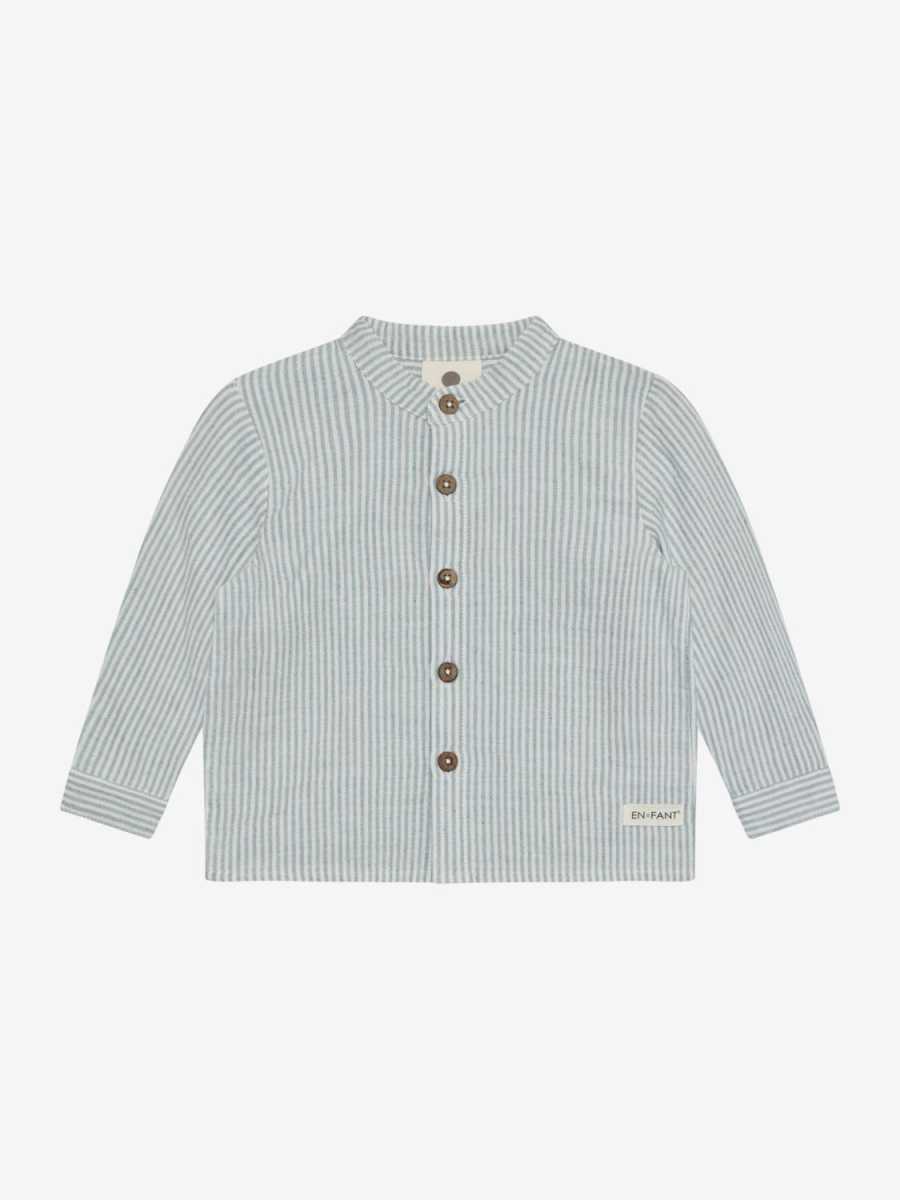 En Fant - Shirt LS Muslin Stripe