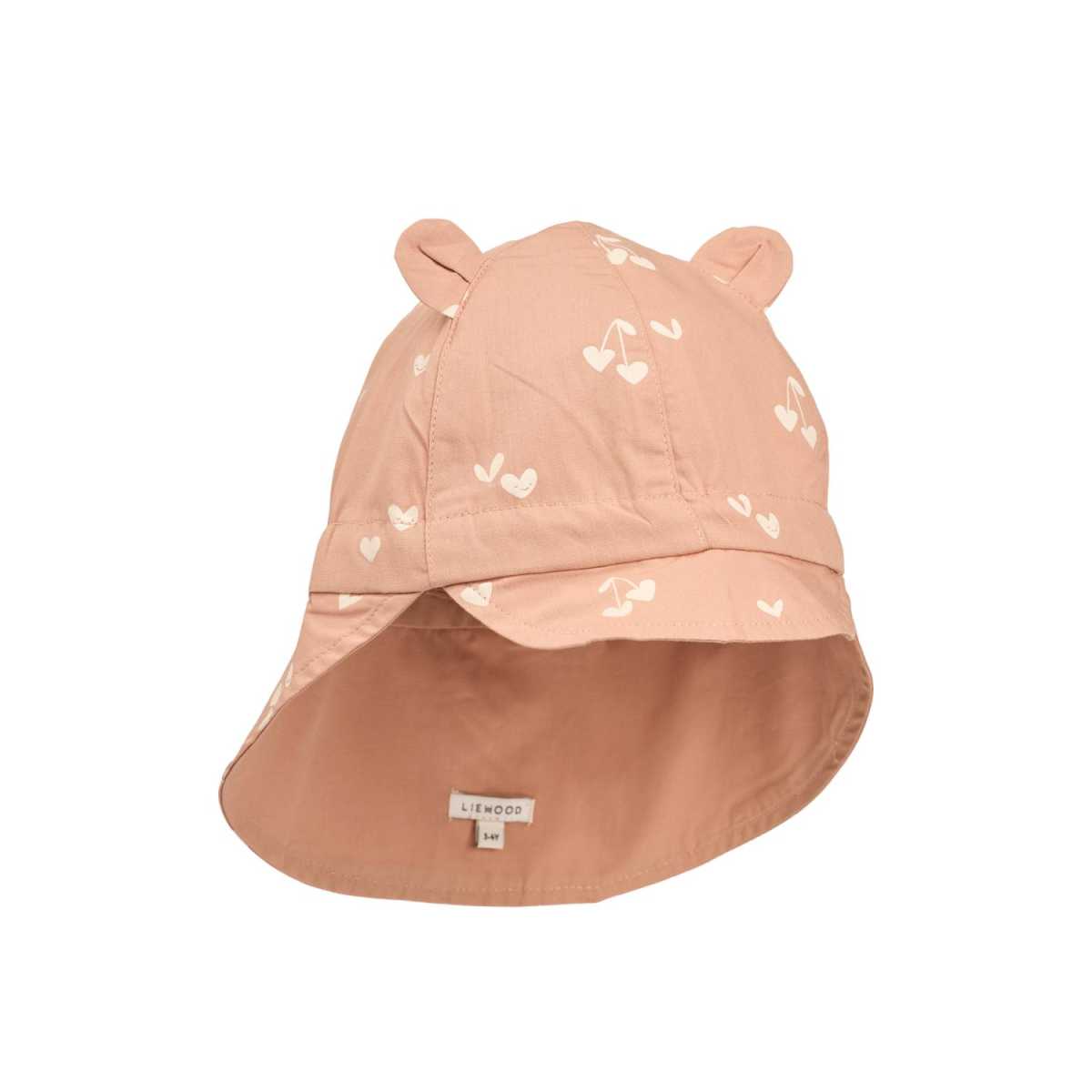Liewood Gorm Reversible Sun Hat With Ears, Sweethearts / Pale tuscany