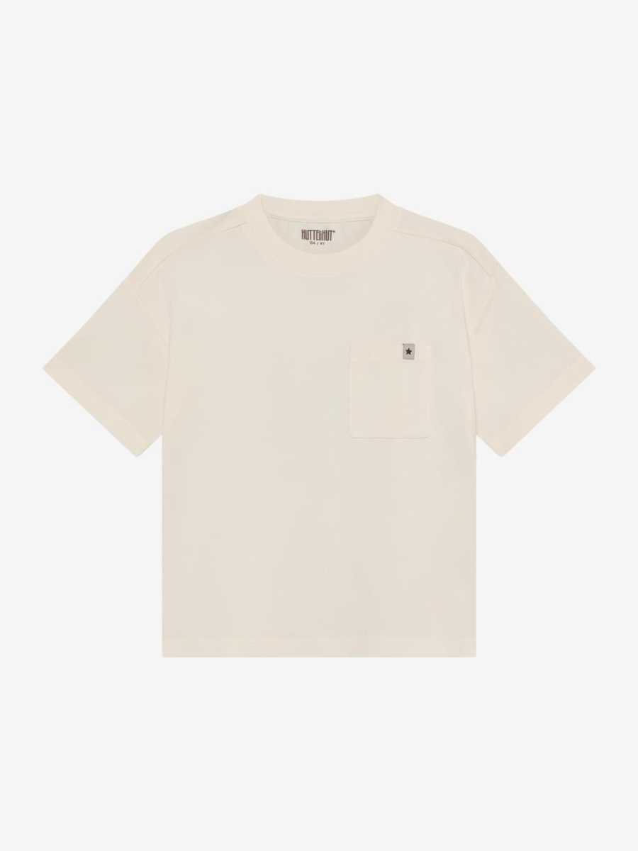 HUTTEliHUT - T-Shirt SS, Antique White