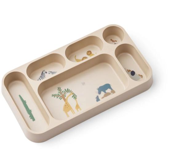 Liewood Mosu Divider Plate All together / Sandy