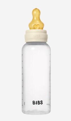 Bibs Baby Bottle Latex 270 ml, Medium Flow. Ivory