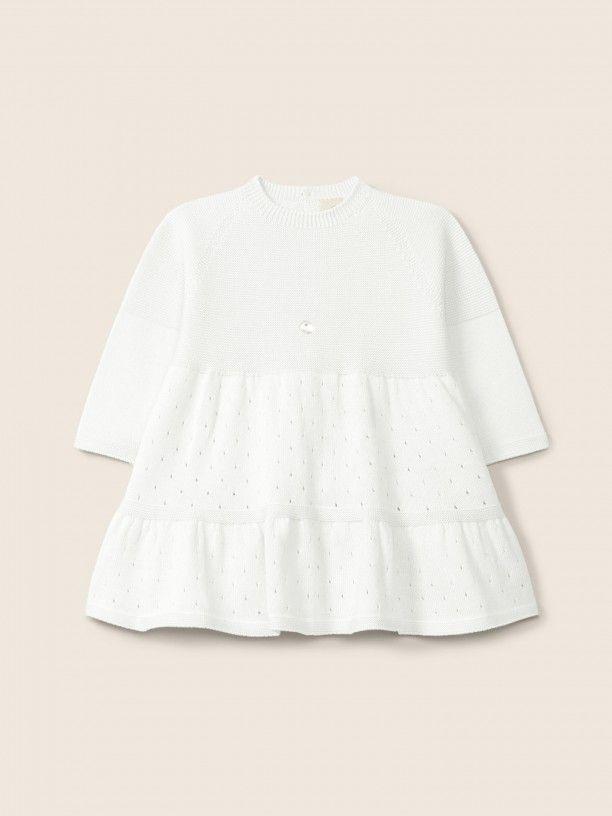 Wedoble Long-sleeved dress, White