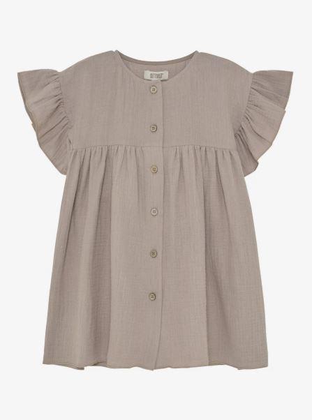 HUTTELiHUT Dress SS Muslin, Moon Rock