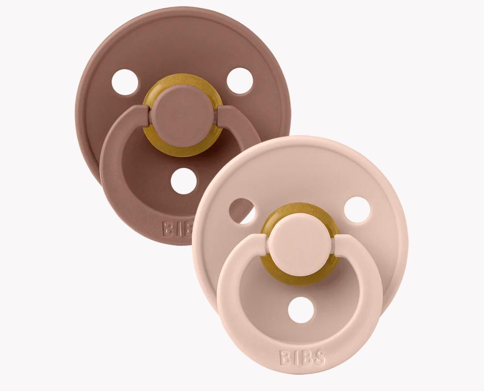 Bibs Colour 2 PACK Symmetrical Latex, Woodchuck/Blush