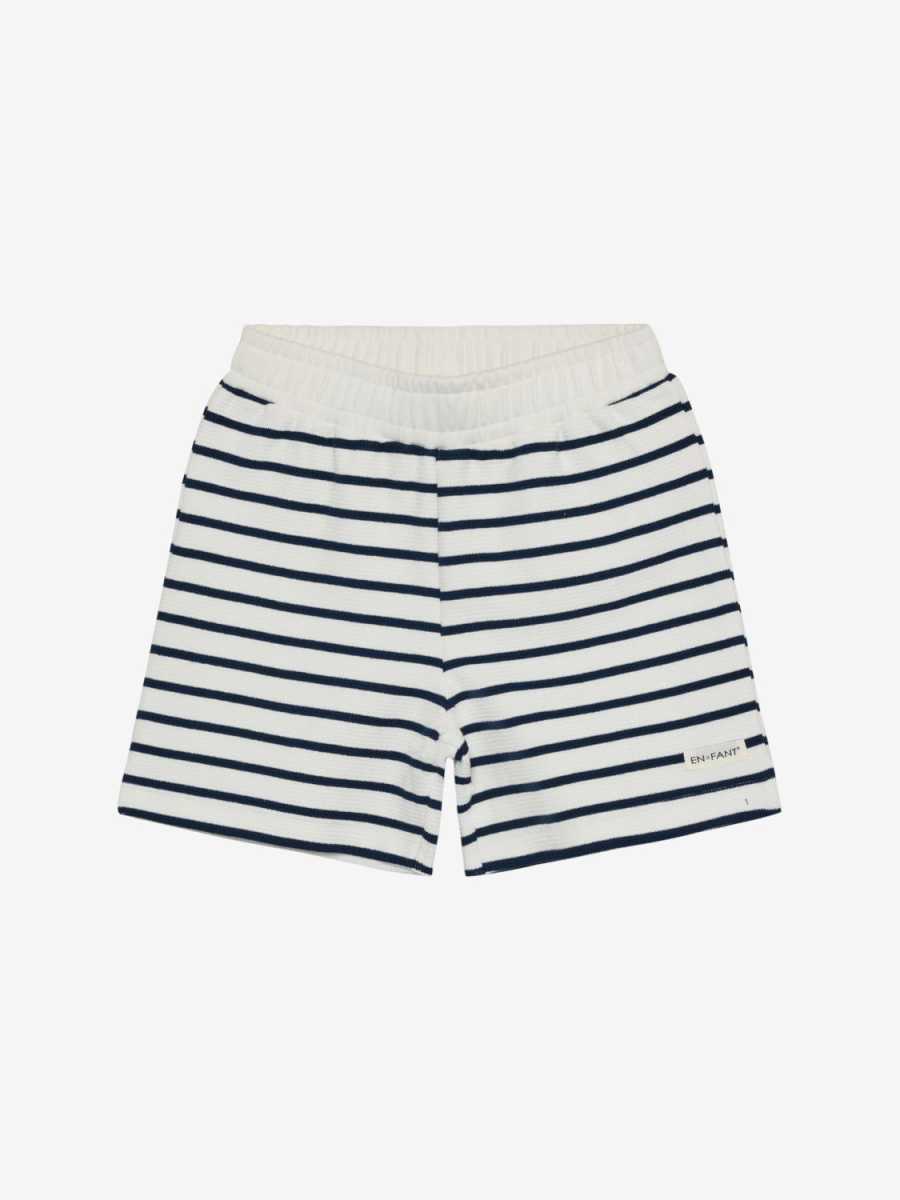 En Fant - Shorts Sweat Stripe, Medieval Blue