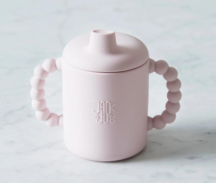 Jack O Juno Bubble Sippy Cup, Light Pink