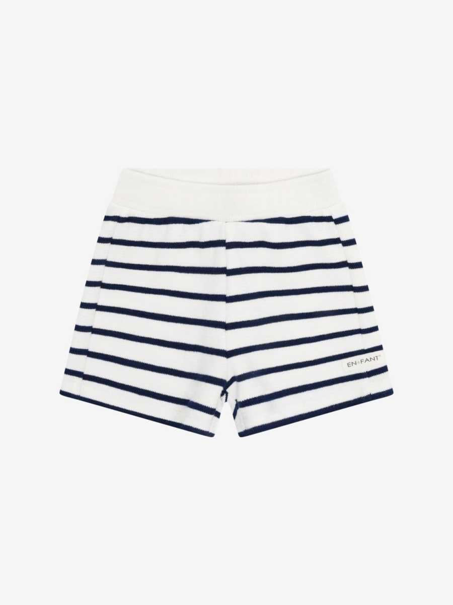 En Fant - Shorts Sweat Stripe, Medieval Blue