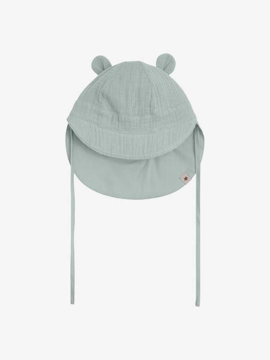 HUTTEliHUT - Summer Hat Ears Muslin, Gray Mist