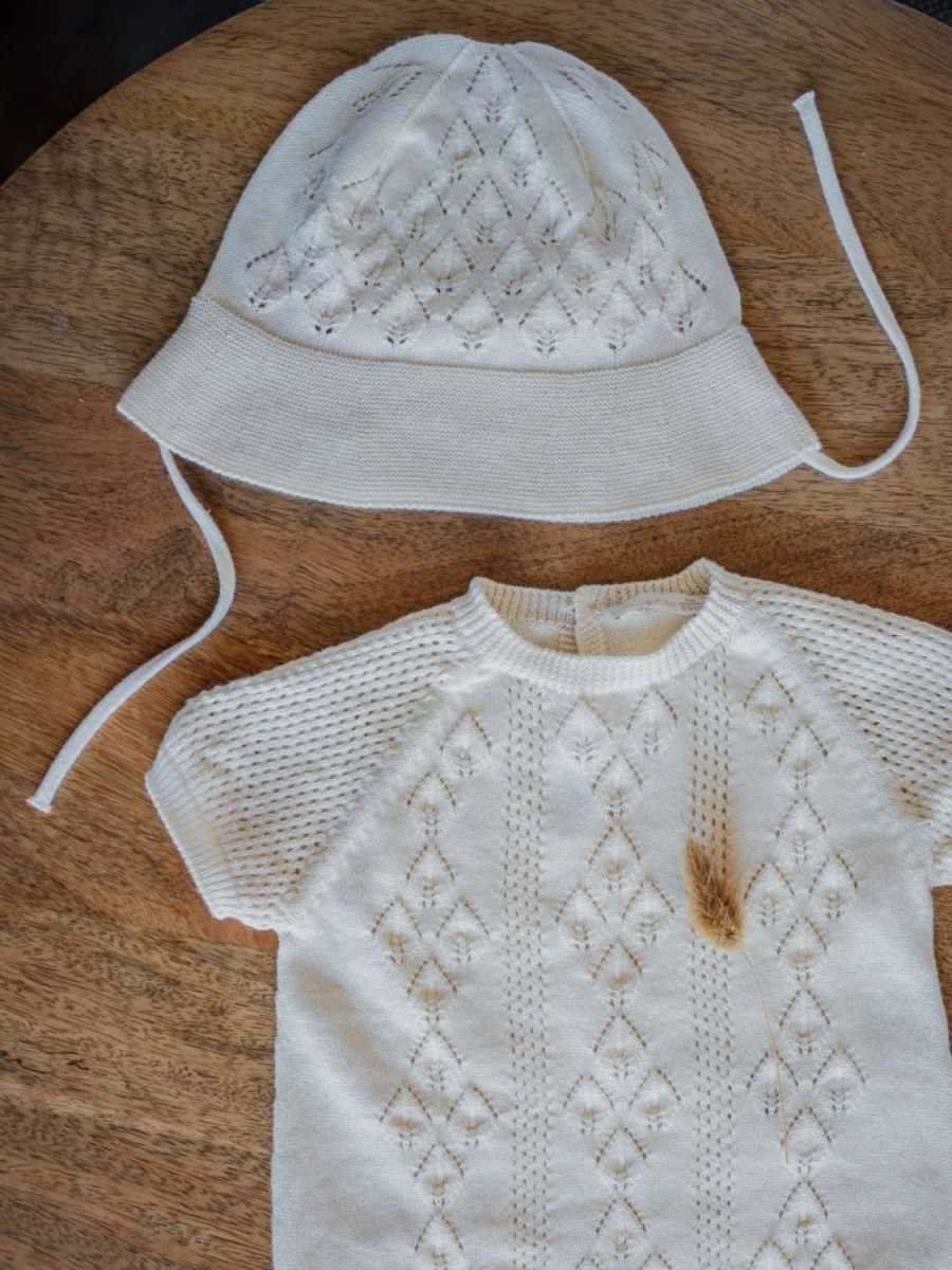 Wedoble Sun hat knit, Beige