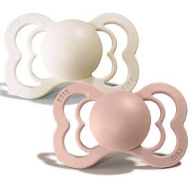 Bibs Supreme,  (2 pk) Ivory & Blush, Latex