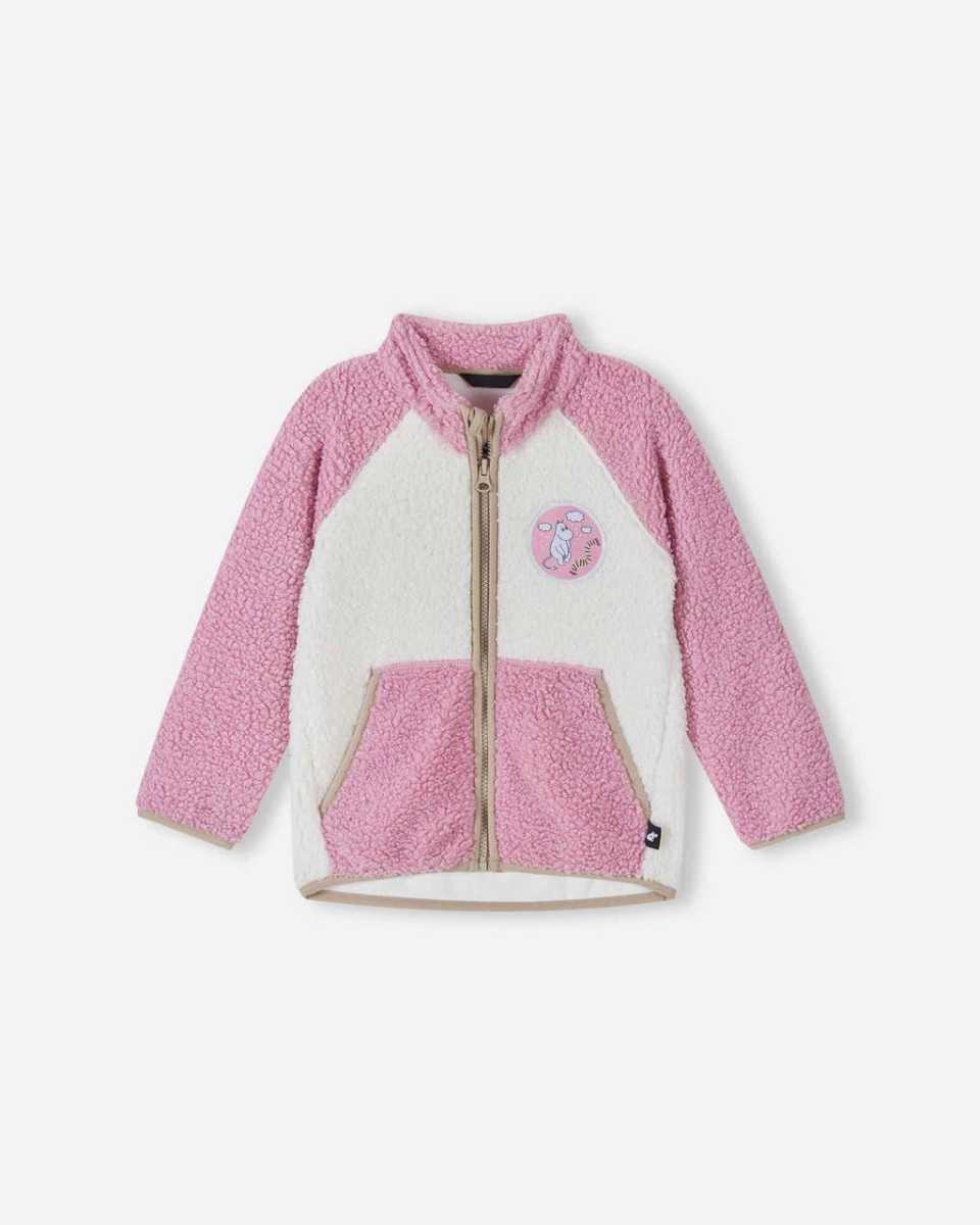 Reima Pile fleecegenser Moomin Kramgo, Grey/Pink
