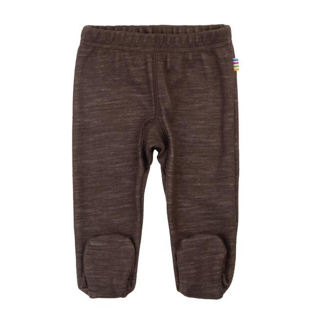 Joha Leggings w/foot, Mørk Brun