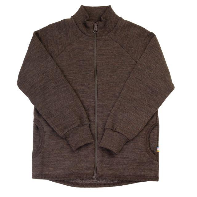 Joha Cardigan w/zipper, Mørk Brun