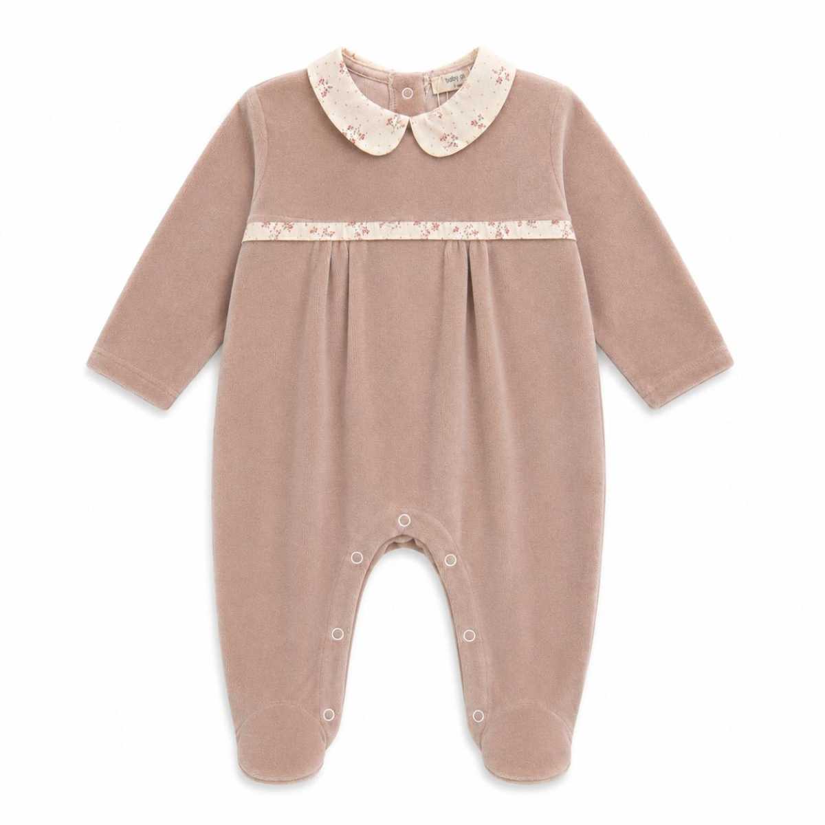 Baby Gi Babygrow Winter Garden Pastel Pink