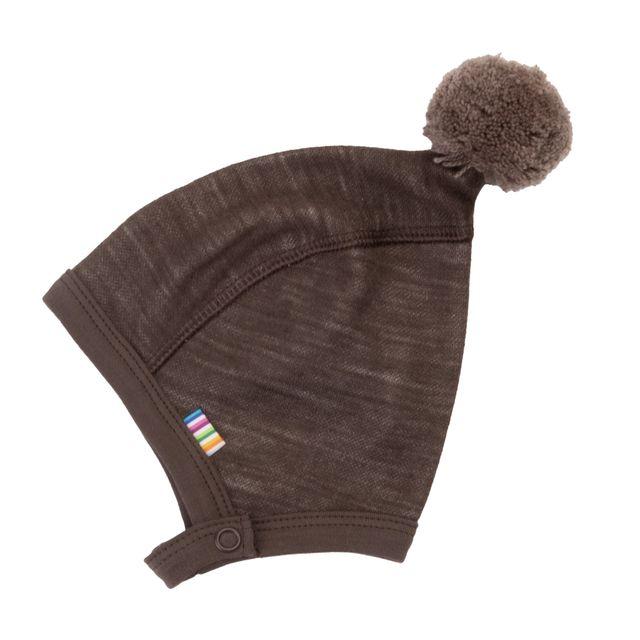 Joha Helmet w/buttons, Mørk Brun